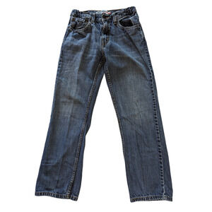 Denizen 281 Blue Jeans Size 16 Regular Straight Adjustable Waist Boys -0723B107